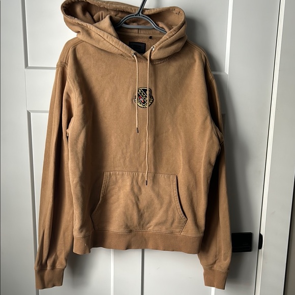 Kith Tops - KITH LADIES Tan Hoodie with Embroidered Logo